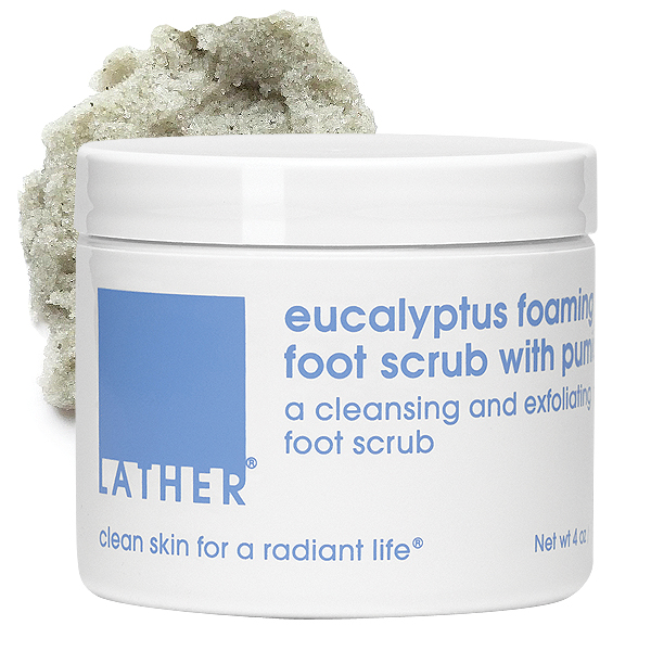 LATHER Eucalyptus Foaming Foot Scrub with Pumice